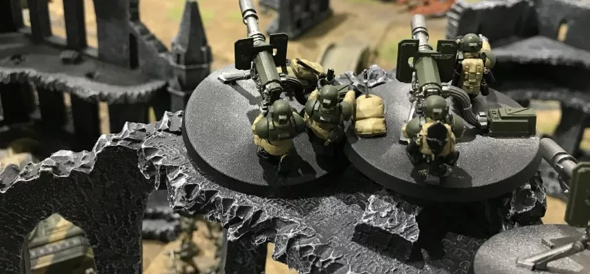 Eldar & Necrons vs Astra Militarum - Very Brief Battle Report