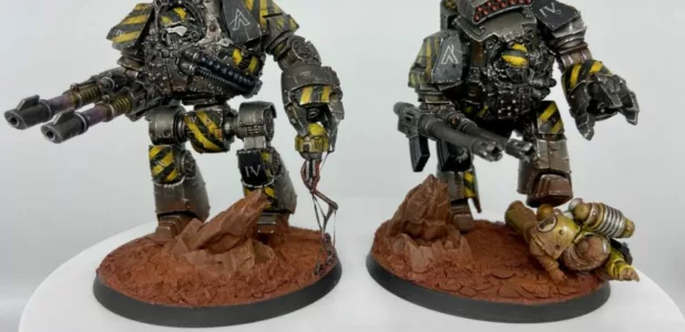 Iron Warriors Contemptor Dreadnoughts Completed