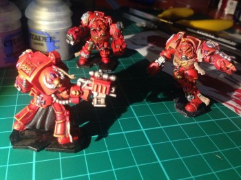 My Opponent's Blood Angels - Thanks Paul for this photo!