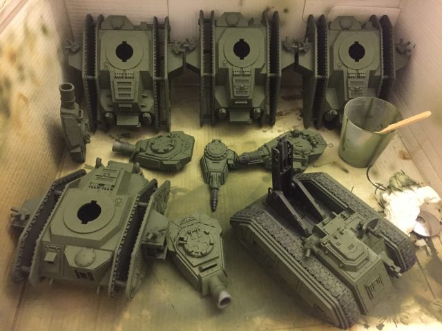 The starting of my 2,500 point Astra Militarum List - Armoured Fist Formation