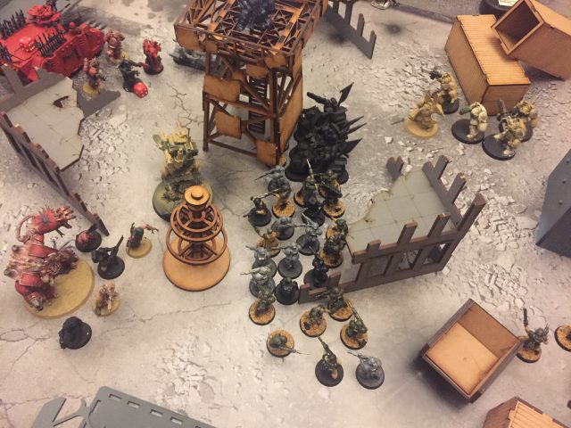 The blob is beaten back - just before Cypher moves in under the tower