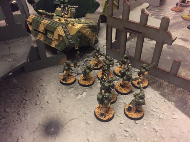 Cadian disembarking from a Chimera from my most recent game