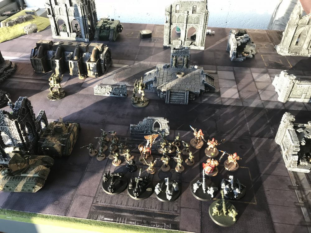 Sentinels Move Up - Astra Militarum vs Dark Angels