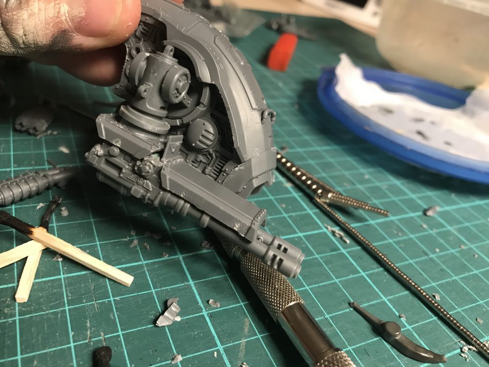 Helverin Autocannons in place