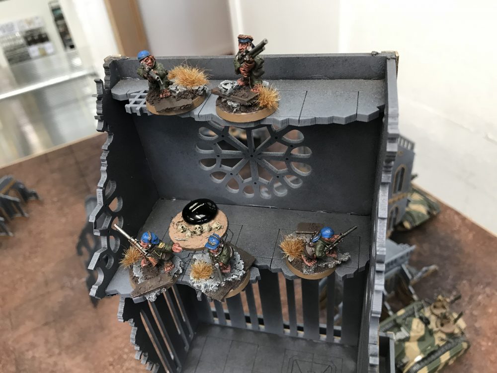 Ratlings take position high above the battle - Astra Militarum vs Necrons