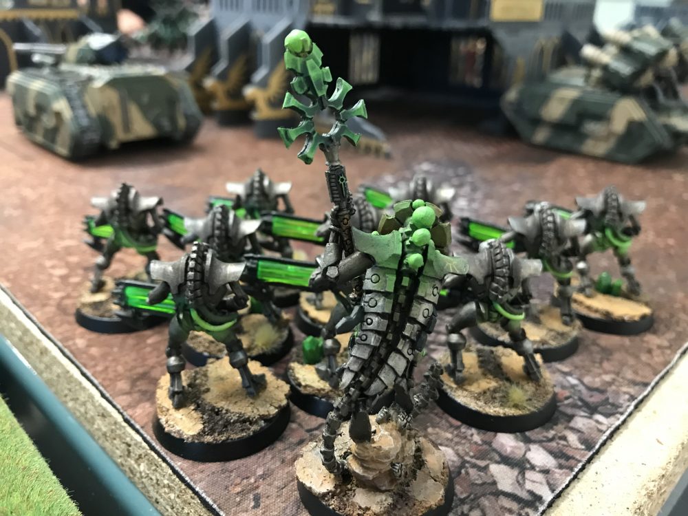 The Immortals neatly tuck in - Astra Militarum vs Necrons