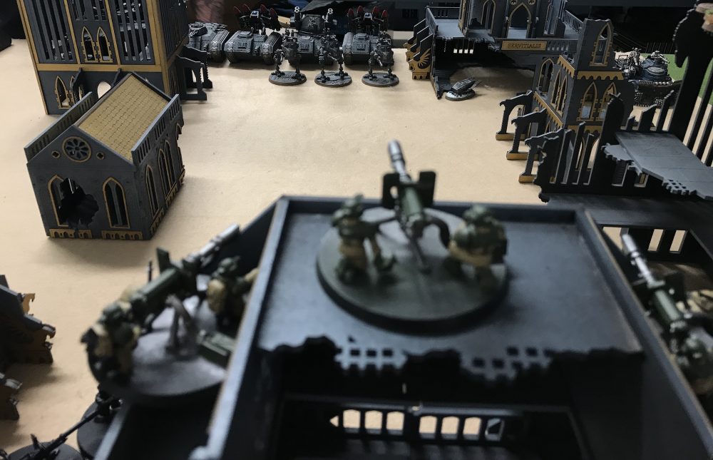 View from the guard lines - Genestealer Cult vs Astra Militarum