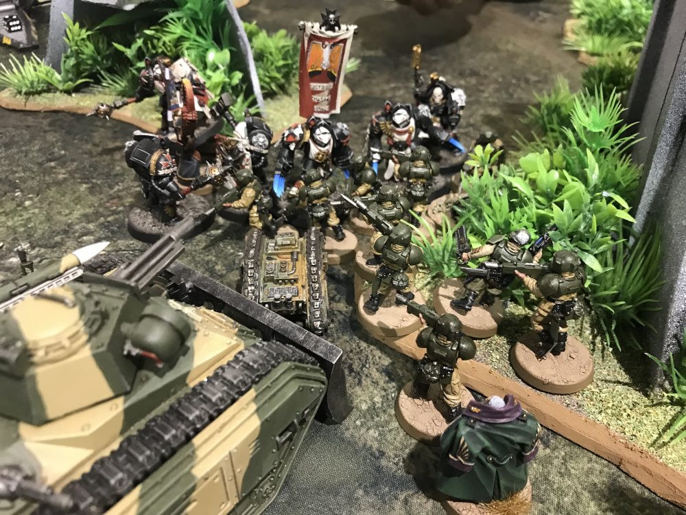 Yarrick fights back the Black Templars - can you spot him?