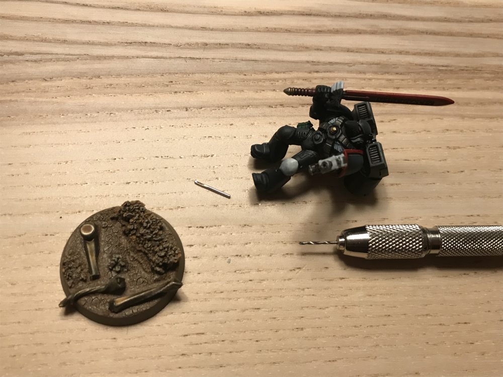 Setup, don't use a needle, see below - Pinning Models to Bases