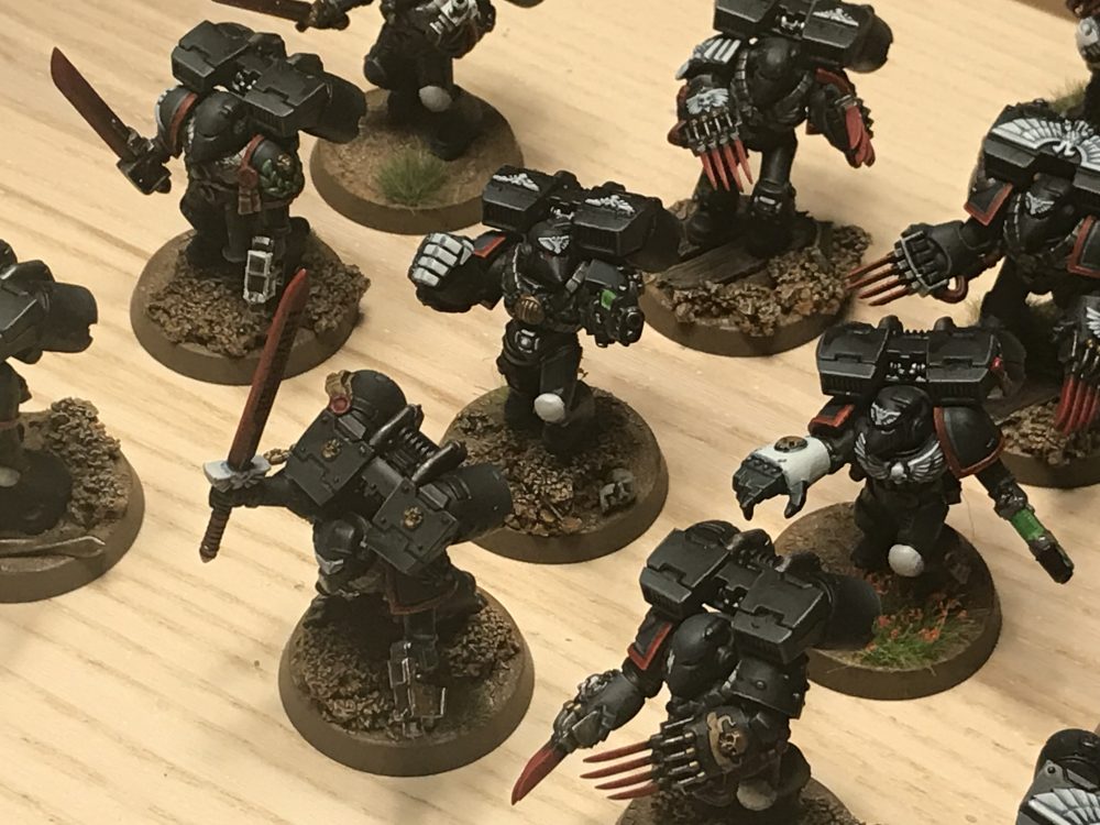 Raven Guard a top their new dry mud bases