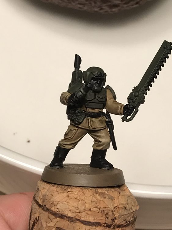 Agrax Wash Applied - Painting Imperial Guard