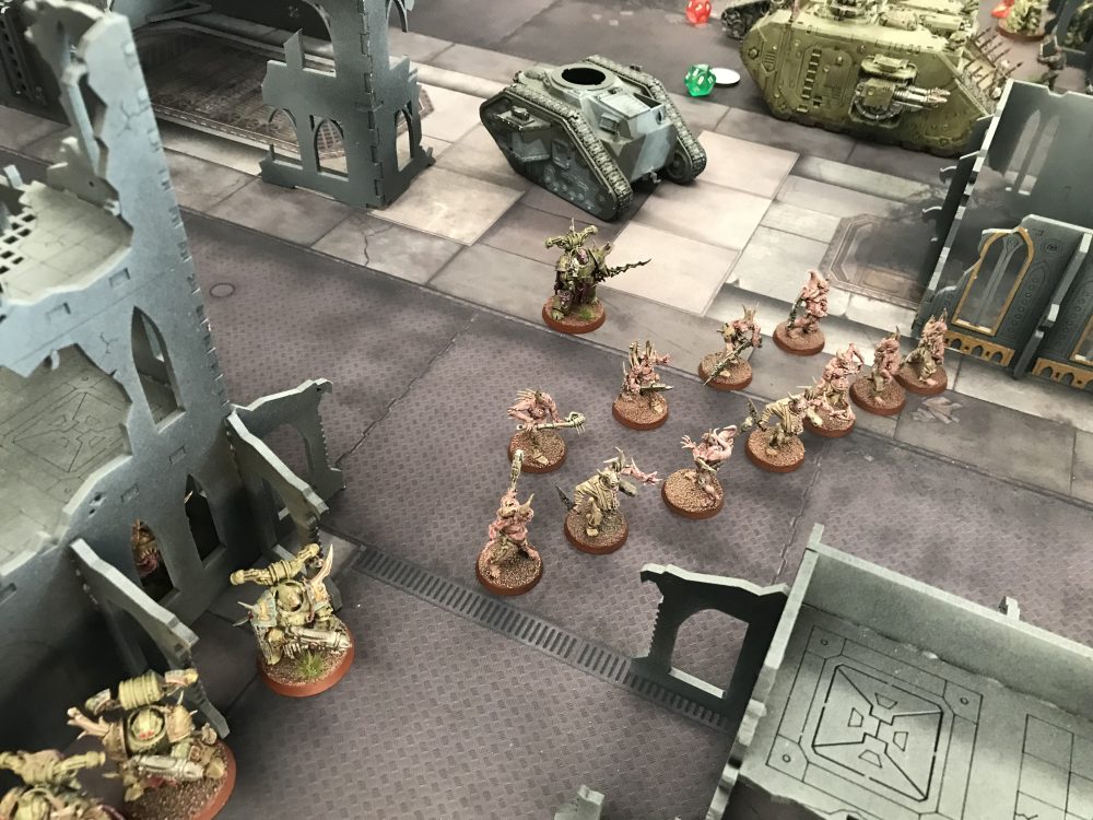 Death Guards Plague Marines taking a pounding