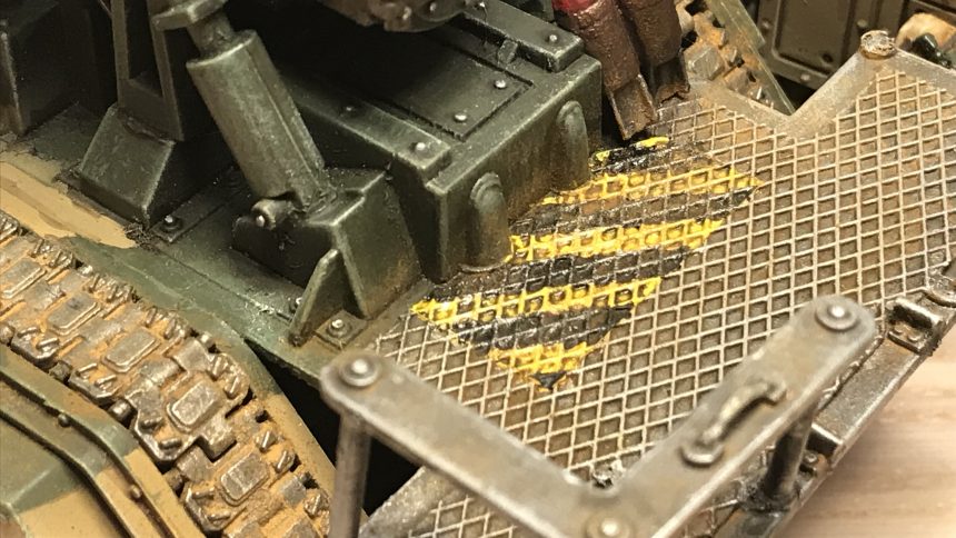 Painting Hazard Stripes - How To