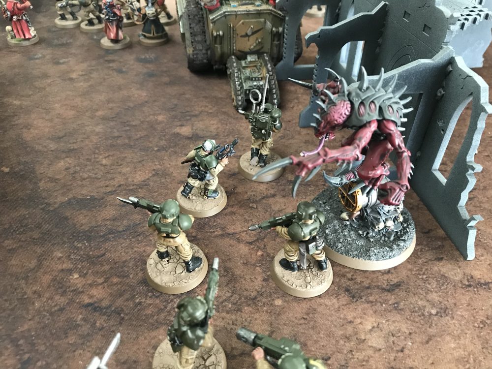 The Patriarch makes it into combat
