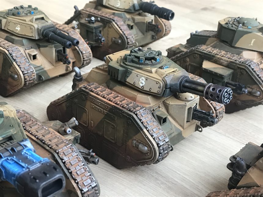 Cadian Leman Russ - All Seven - Completed