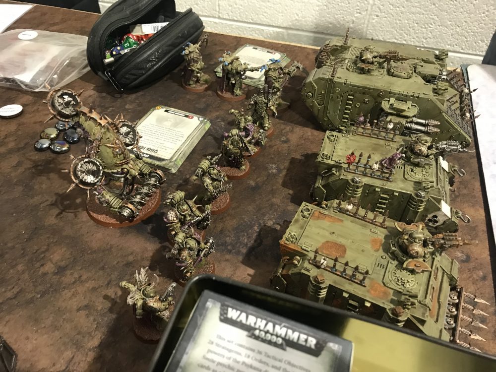 Death Guard dead pile after turn one