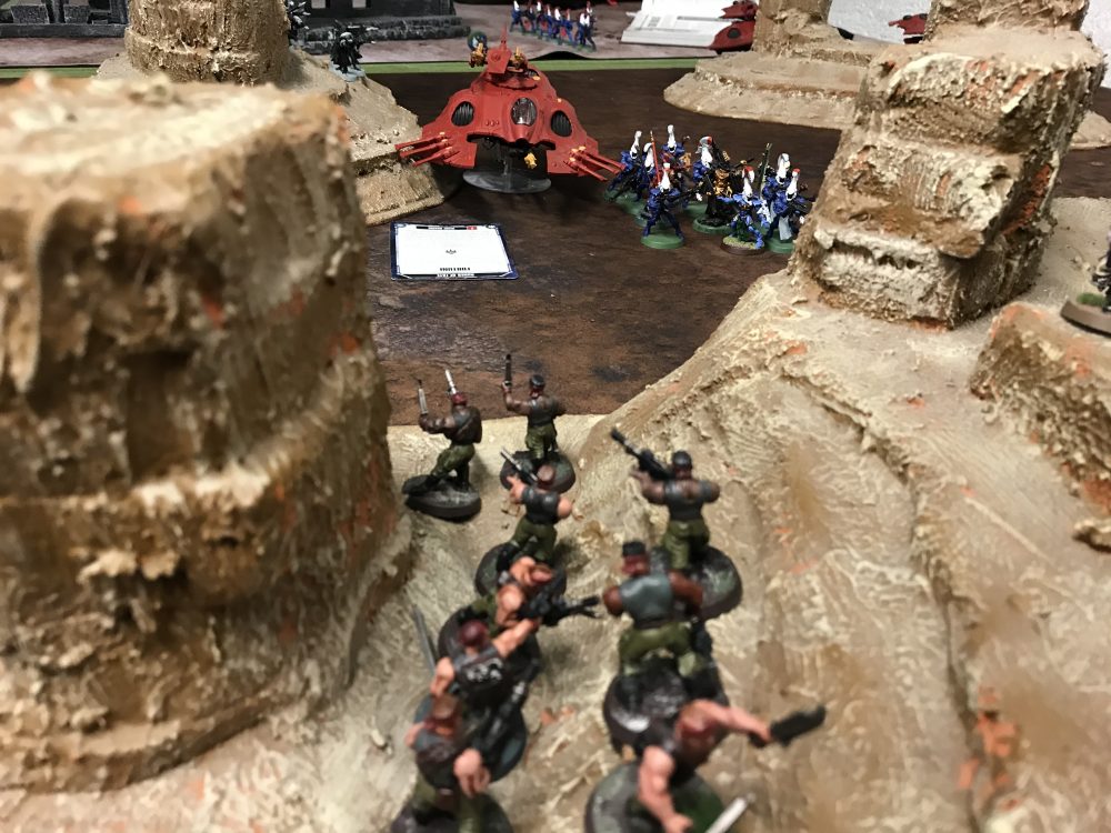 Guardsmen closing the gaps and moving up