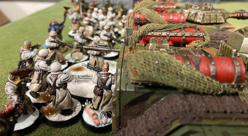 150 Astra Militarum Infantry vs Eldar
