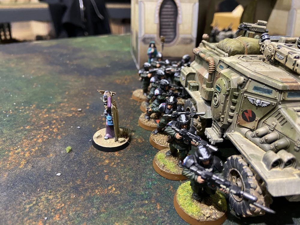 A quick glimpse of what is to come - Astra Militarum vs Astra Militarum