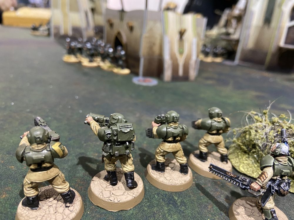 All the Plasma in a Cadian Command Squad, plus Platoon Commander - Astra Militarum Special Weapons