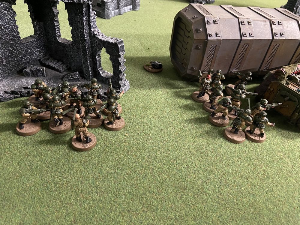 Cadians holding an objective