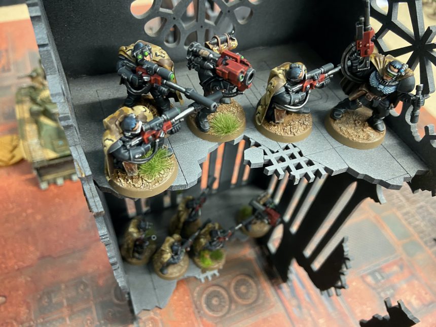 Astra Militarum Crusade with Raven Guard vs Eldar - 55 Power Level