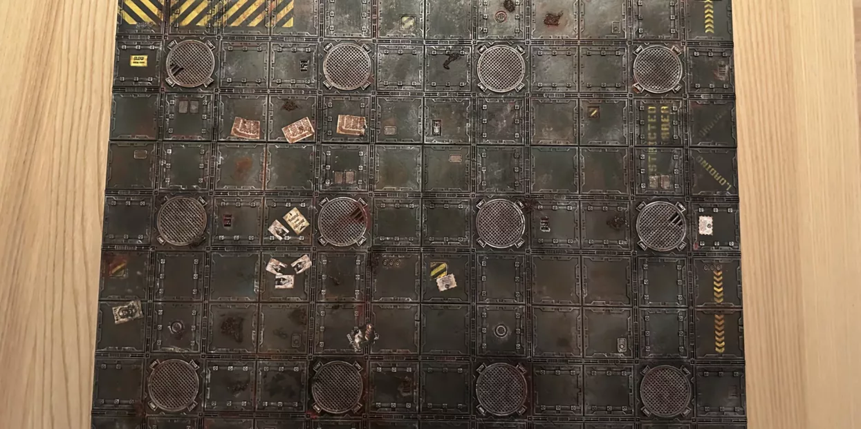 Necromunda Zone Mortalis Floor Tiles Completed